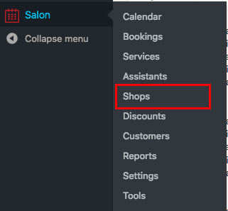 screenshot of Salon Booking System